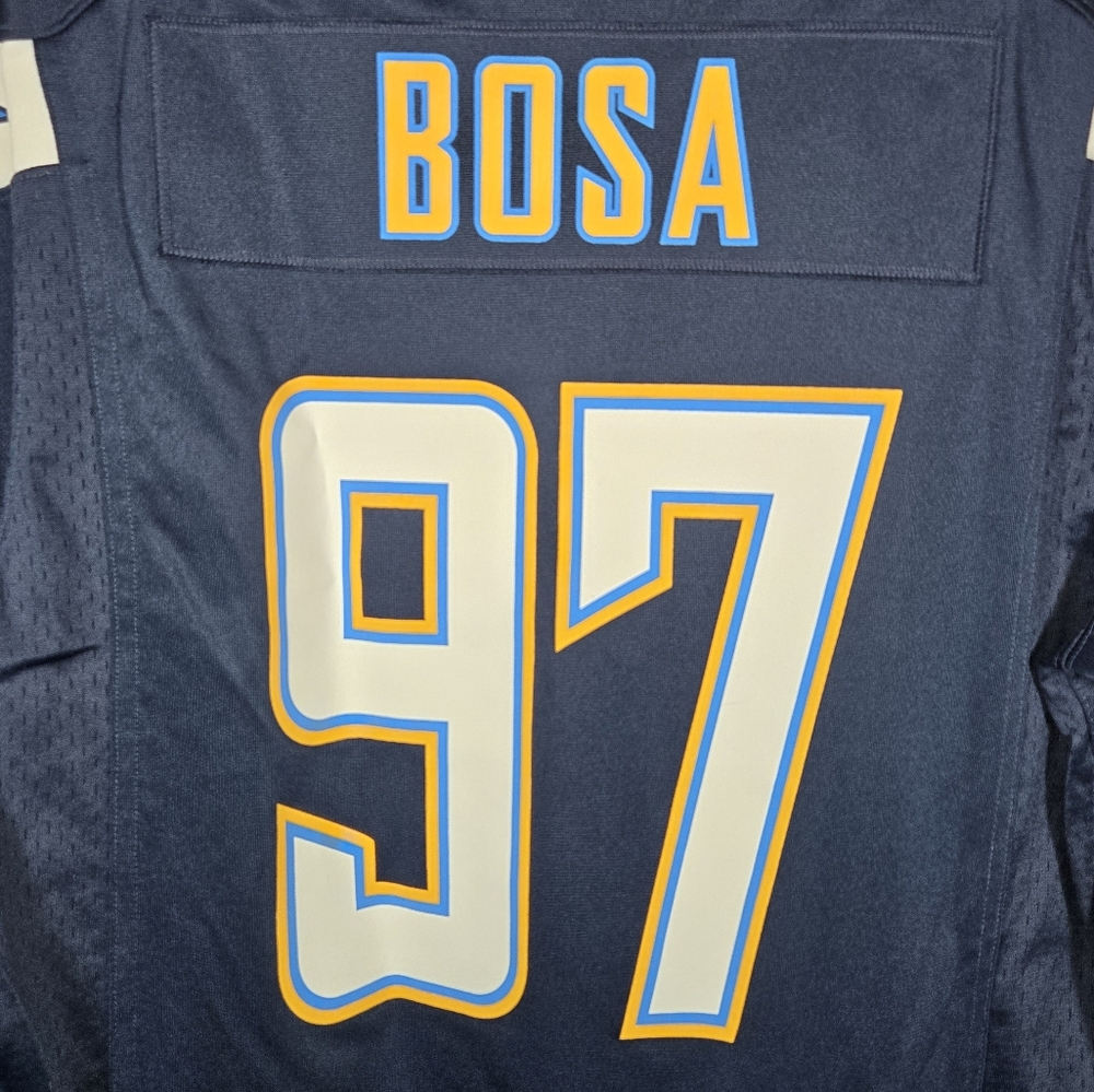 New! Nike NFL Joey Bosa Chargers 97 On Field Navy Jersey Game Day Jersey Medium - Picture 4 of 8